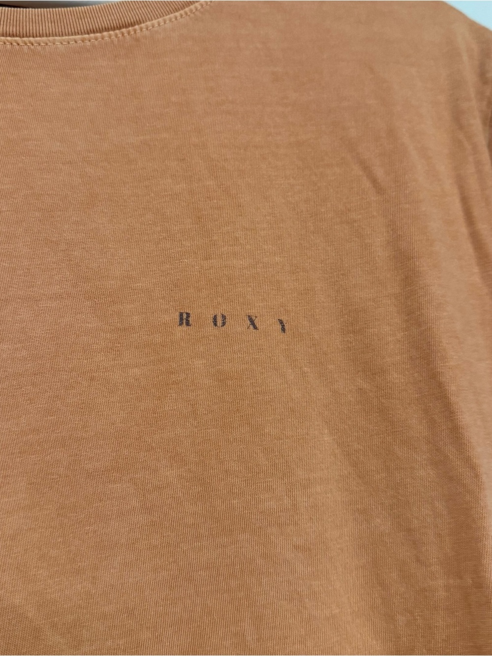 Roxy Washed Orange Short Sleeve Logo Tee - Picture 4 of 5